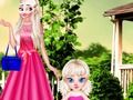 Joc Mama Elsa și copilul ședință foto  on-line