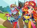 Joc Fete din Equestria. Jocuri de prietenie: Motocross  on-line