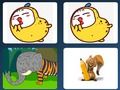Joc Animale amuzante: Pentru memorie  on-line