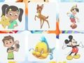 Joc Personaje din desene animate: memorie  on-line