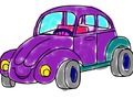 Joc Carte de colorat cu mașină din desene animate  on-line
