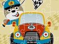 Joc Jigsaw cu desene animate de curse  on-line
