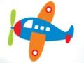 Joc Avion de carte de colorat  on-line