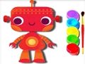 Joc Înapoi la școală: carte de colorat de roboți  on-line