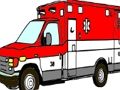Joc Pagini de colorat pentru camioane de ambulanță  on-line