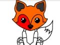 Joc Carte de colorat Fox  on-line