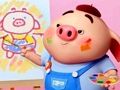 Joc Înapoi la școală carte de colorat porc  on-line