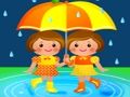Joc Puzzle pentru ziua ploioasă pentru copii  on-line