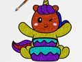 Joc Carte de colorat Glitter Unicorns  on-line