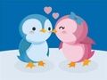 Joc Puzzle drăguț cu pinguini  on-line