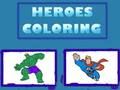 Joc Eroi de colorat  on-line