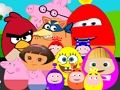 Joc Personaje celebre din desene animate Ouă  on-line