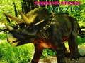 Joc Puzzle cu dinozauri Triceratops  on-line