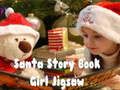 Joc Moș Crăciun Story Book Girl Jigsaw  on-line