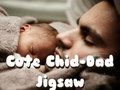 Joc Jigsaw drăguț copil-tată  on-line
