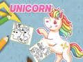 Joc Carte de colorat Unicorn  on-line