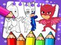 Joc Carte de colorat PJ Masks  on-line