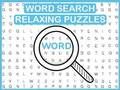Joc Puzzle-uri relaxante de căutare de cuvinte  on-line