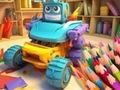 Joc Carte de colorat: Robotul mașină transformator  on-line