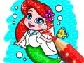 Joc Carte de colorat: Sirena  on-line