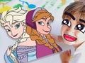 Joc Carte de colorat: Frozen  on-line
