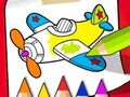 Joc Carte de colorat: avion drăguț  on-line
