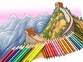 Joc Carte de colorat: Marele Zid  on-line