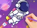 Joc Carte de colorat: Astronaut  on-line