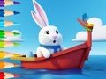 Joc Carte de colorat: Sailing Rabbit  on-line