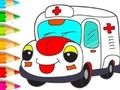 Joc Carte de colorat: Ambulanță  on-line