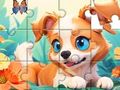 Joc Jigsaw Puzzle: Câine și grădină  on-line