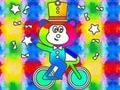 Joc Carte de colorat: Monkey Rides Monocycle  on-line