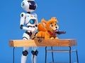 Joc Carte de colorat: Robot și câine  on-line