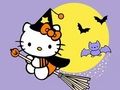 Joc Carte de colorat: Kitty Halloween  on-line