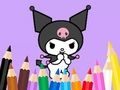 Joc Carte de colorat: Kuromi Carries Bag  on-line