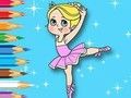 Joc Carte de colorat: Ballet Girl  on-line