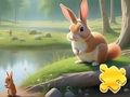 Joc Jigsaw Puzzle: Iepure și veverițe  on-line