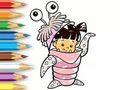 Joc Carte de colorat: Fata Costum Monstru  on-line