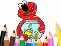 Joc Carte de colorat: Elmo New Friend  on-line