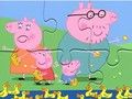 Joc Puzzle -ul Jigsaw: Peppa Pig Feding Ducks on-line