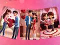 Joc Puzzle cuplu Valentine  on-line