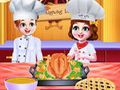 Joc Chef Twins Cină de Ziua Recunoștinței gătește  on-line