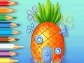 Joc Carte de colorat: Ananas-House  on-line