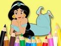 Joc Carte de colorat: Prințesa Jasmine  on-line