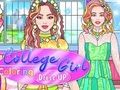 Joc Fata de colegiu de colorat Dress Up  on-line