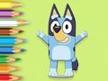 Joc Carte de colorat: Happy Bluey on-line Joc Carte de colorat: Happy Bluey on-line