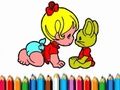 Joc BTS: Colorarea fetiței pentru bebeluși on-line