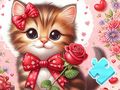 Joc Puzzle -ul Jigsaw: Cat Bowknot on-line