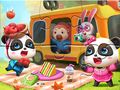 Joc Jigsaw Puzzle: Picnic cu panda mic  on-line