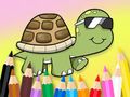 Joc Carte de colorat: Ochelari de soare Turtle  on-line